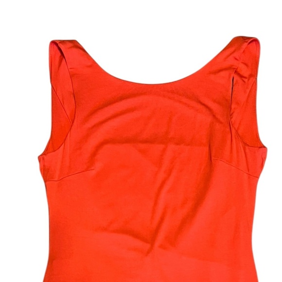 Bebe NWT coral open cowl back sleeveless maxi dress rayon spandex blend - Picture 3 of 9